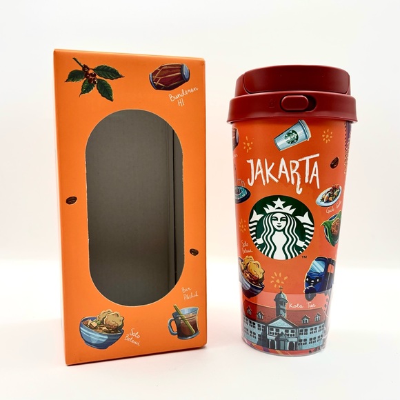 Starbucks City Collection Tumbler - Jakarta Indonesia Coffee / Tea RARE